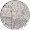 Pamětní stříbrná mince k 200. výročí založení české spořitelny Böhmische Sparkasse PROOF (200) – šperky od krasne-klenoty.cz: