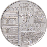 Pamětní stříbrná mince k 200. výročí založení české spořitelny Böhmische Sparkasse PROOF (200)